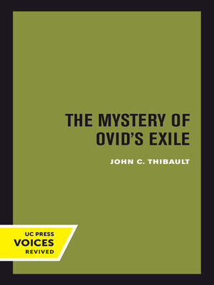 cover image of The Mystery of Ovid's Exile